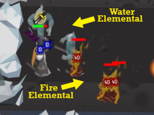 Killing elementals during the Royal Titans fight