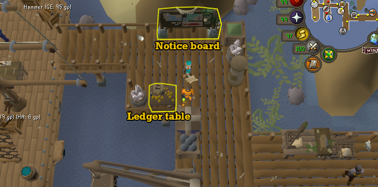 Pandemonium Notice Board for courier tasks