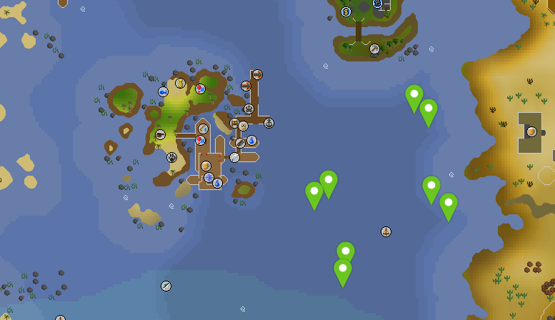 Small Shipwrecks location southeast of Pandemonium