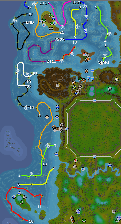 Fastest path to complete Gwenith Glide