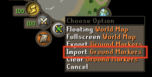 Importing ground markers in RuneLite