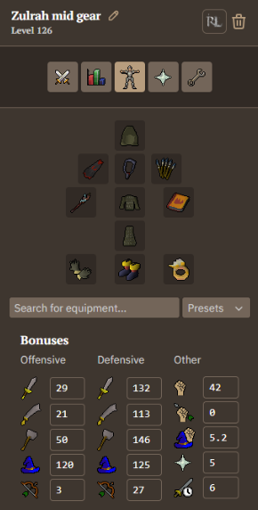 Mid-level gear for Zulrah